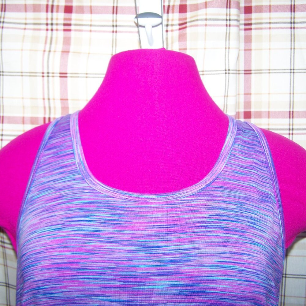 Tek Gear Purple/Blue Workout Top Sz M - Picture 2 of 6